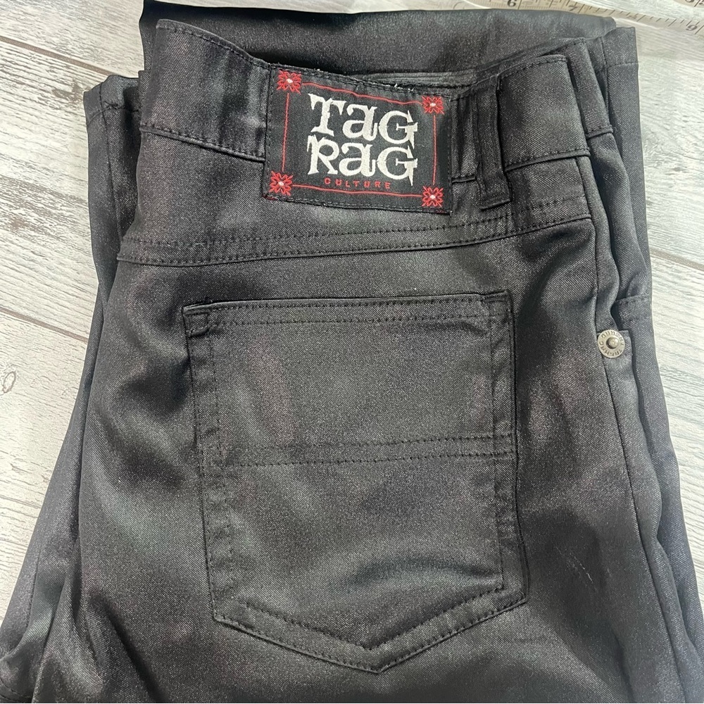 Tag Rag Culture Vintage Shiny Satin Feel Junior Pants 9 - Picture 10 of 10